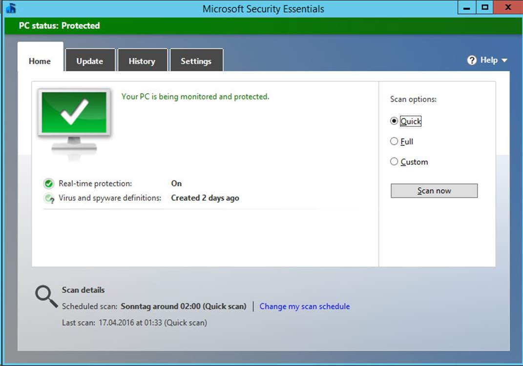 Microsoft Security Essentials