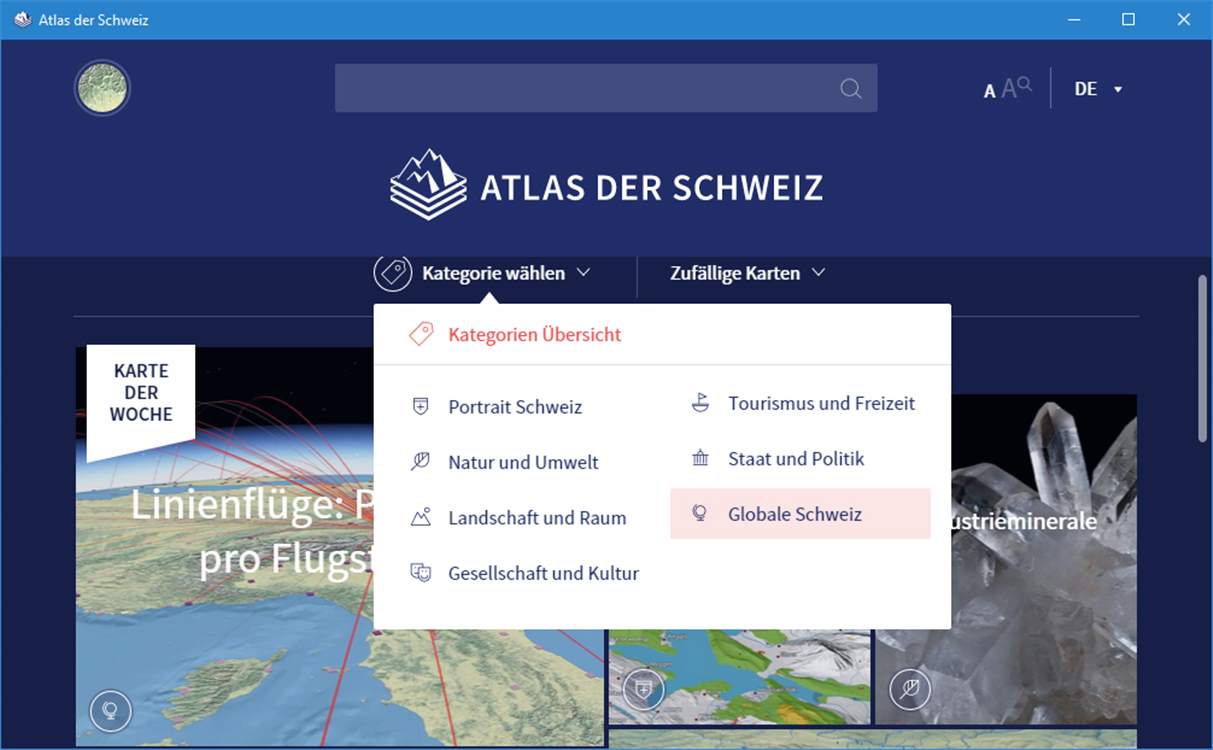 Atlas der Schweiz online