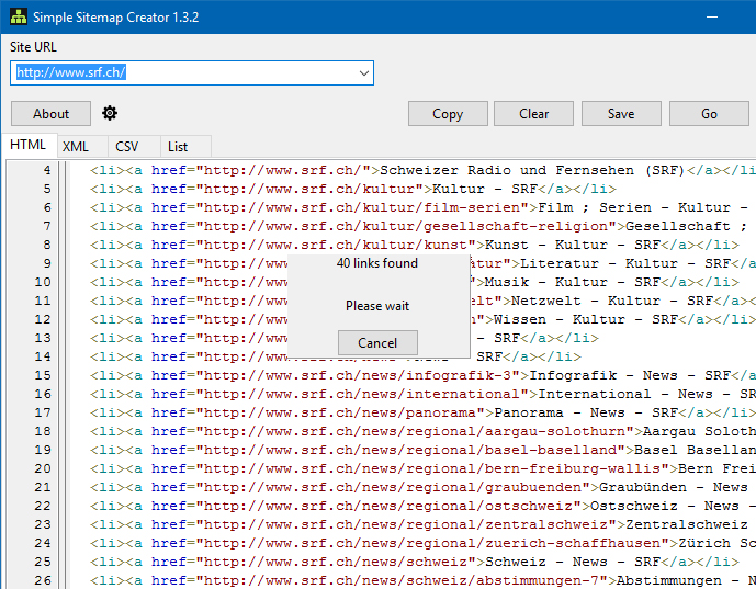 Simple Sitemap Creator 