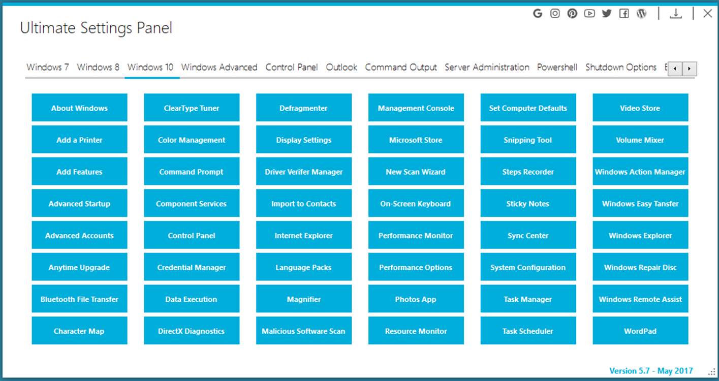 Ultimate Settings Panel