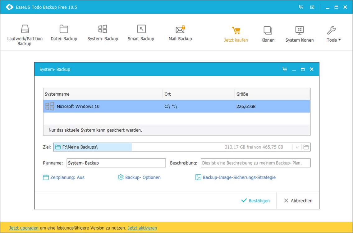 EaseUs Todo Backup Free