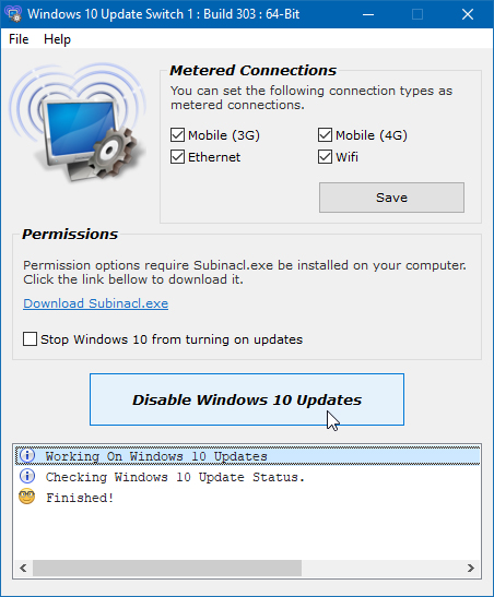 Windows 10 Update Switch