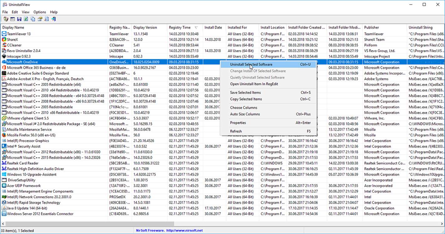 UninstallView