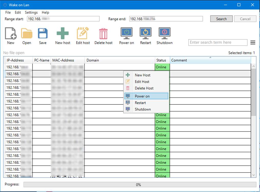 Wake on LAN Tool