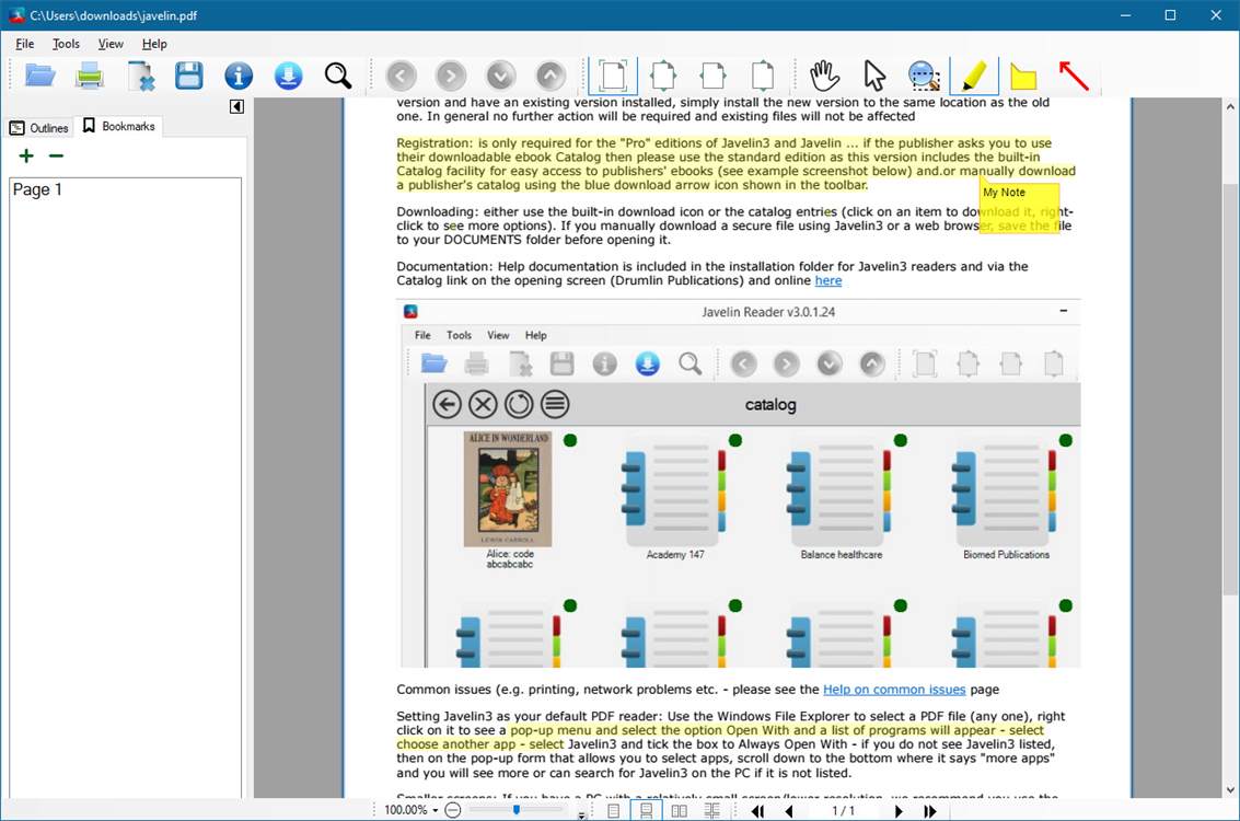 Javelin PDF Reader