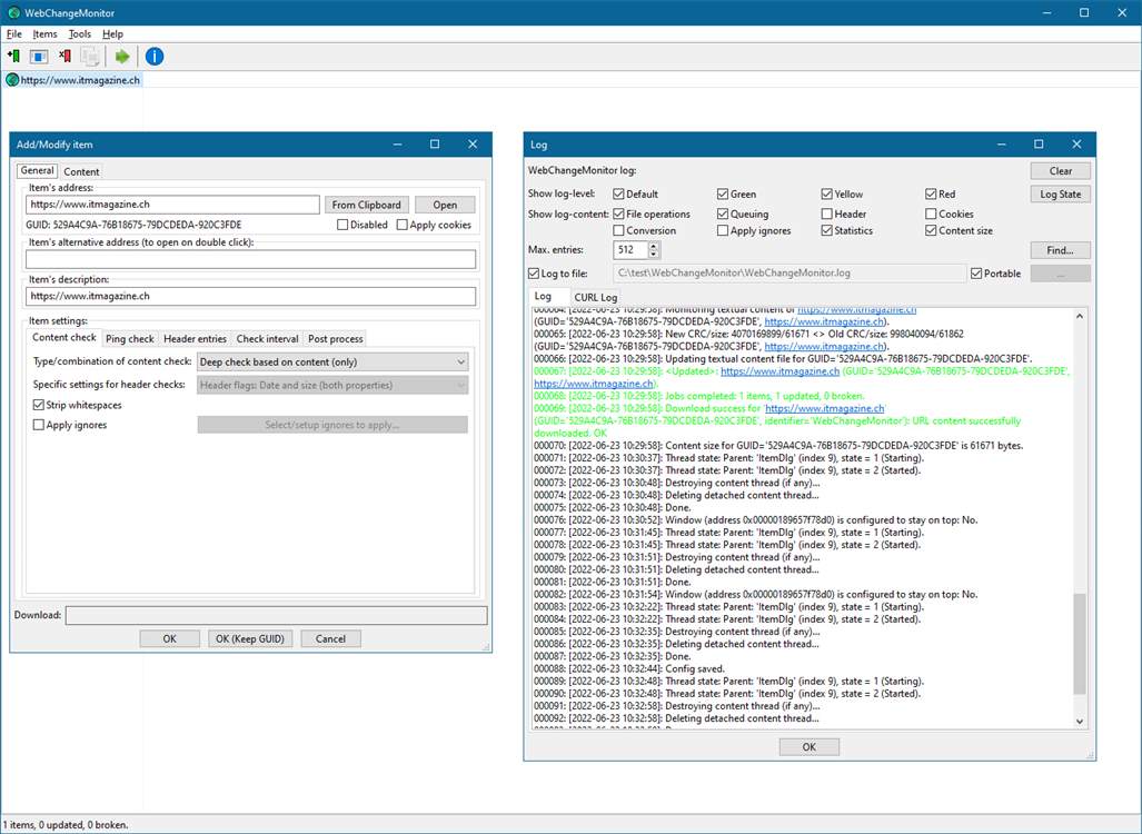 WebChangeMonitor 