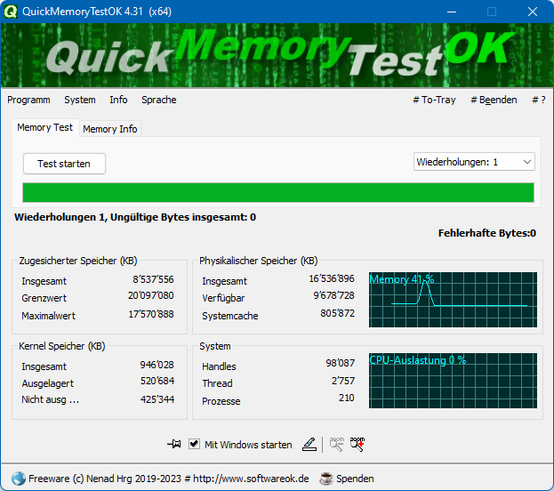 QuickMemoryTestOK 