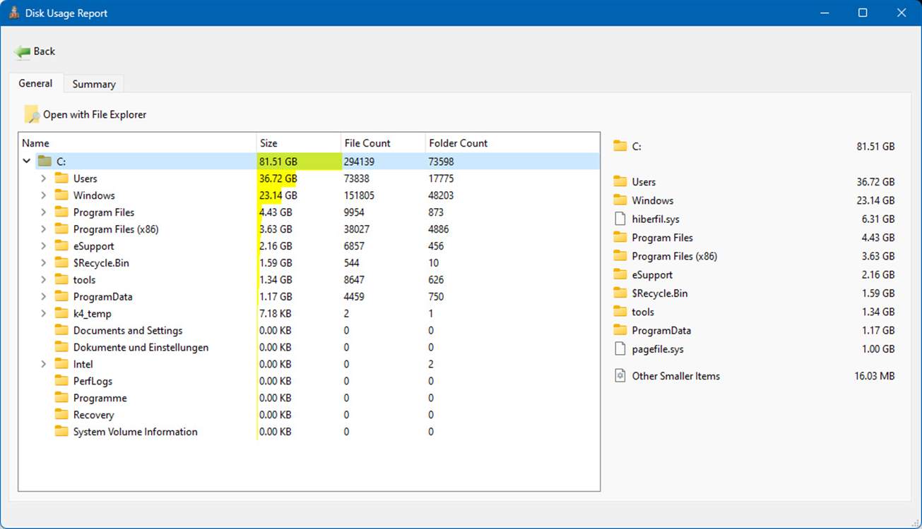 Folder Size Analyzer