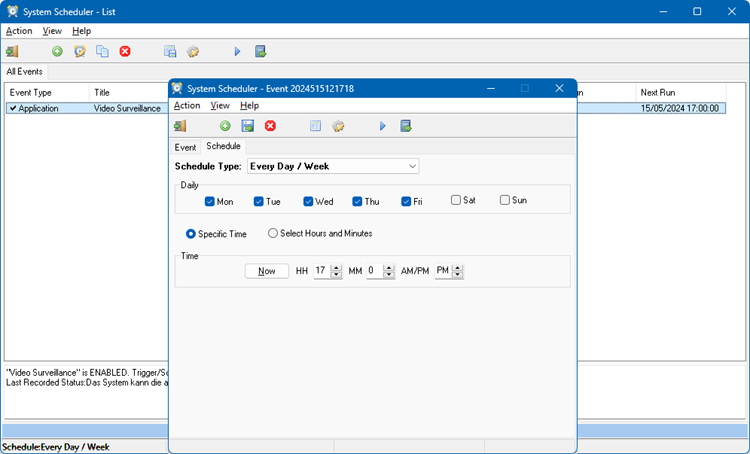 System Scheduler