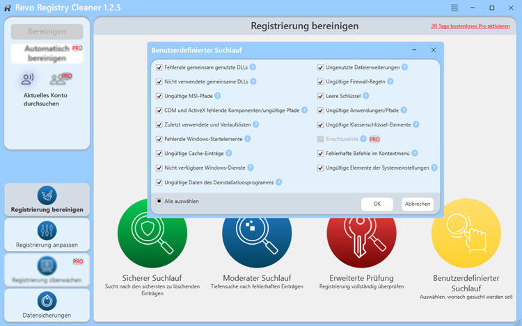 Revo Registry Cleaner Free
