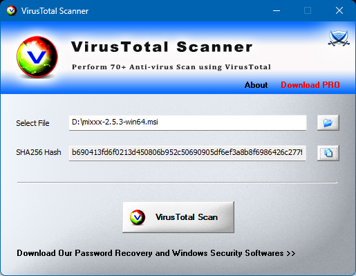 VirusTotal Scanner