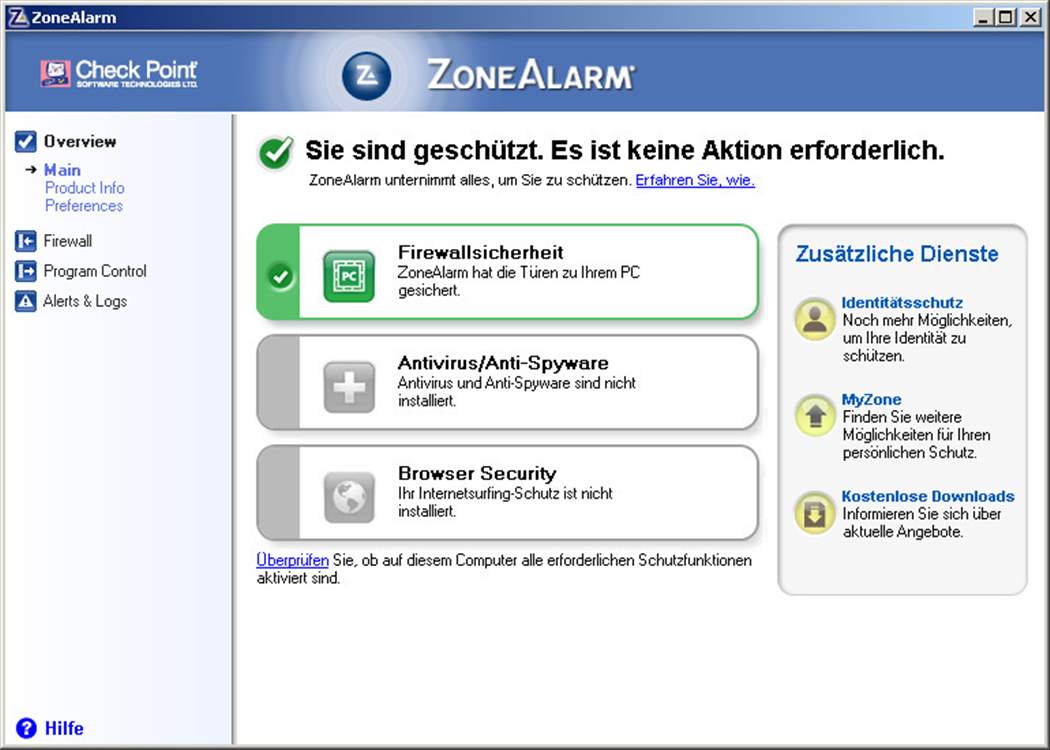 ZoneAlarm Free Firewall