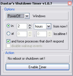 Shutdown Timer