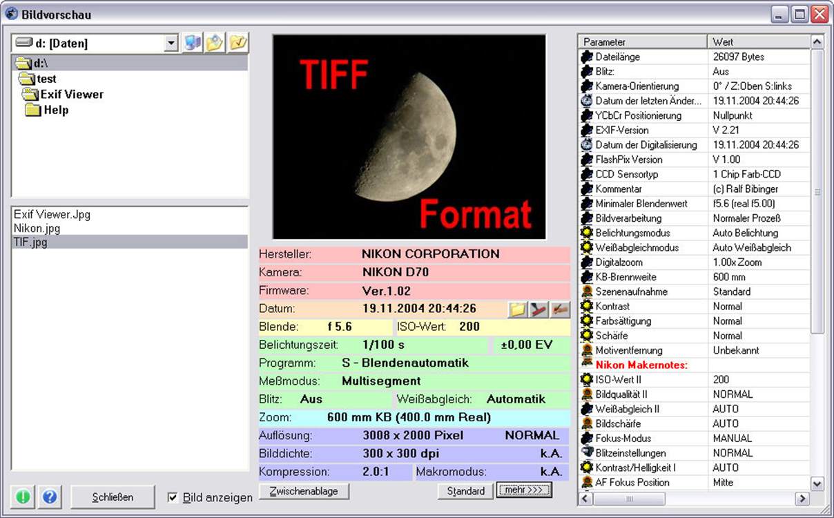 Exif-Viewer