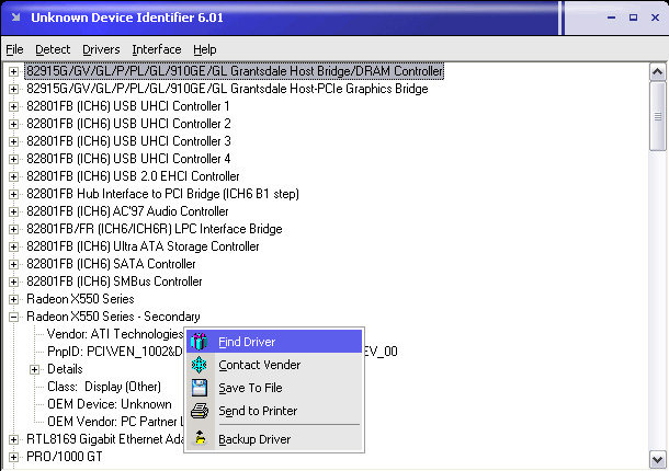 Unknown Device Identifier