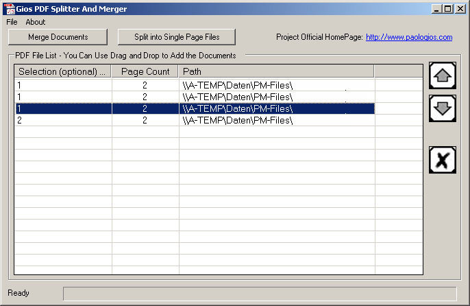 Gios PDF Splitter And Merger