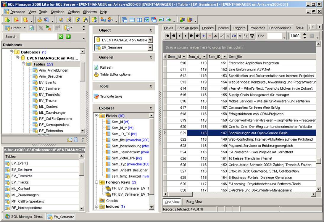 EMS SQL Manager for SQL Server