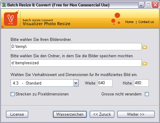 Visualizer Photo Resize