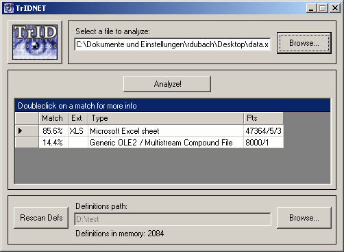 TrIDNet File Identifier