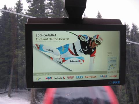 Infotainment in der Gondelbahn