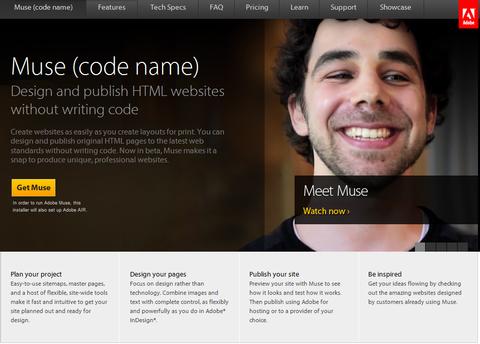 Muse von Adobe vereinfacht das Erstellen von Websites