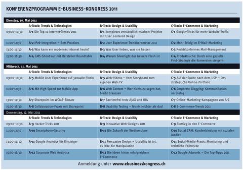 E-Business Kongress 2011 - Internet-Know-how à la carte