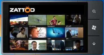 Zattoo-App auch für Windows Phone 7