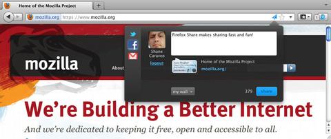 Mozilla veröffentlicht Testversion von Firefox Share