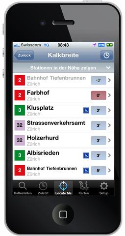 Netcetera-App informiert über Niederflurwagen im ZVV-Netz