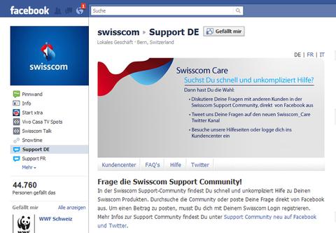 Swisscom: KMU-Support via Facebook und Twitter