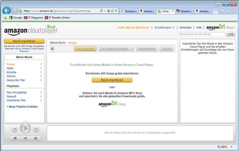 Amazons Cloud-Musikplayer auch in der Schweiz verfügbar