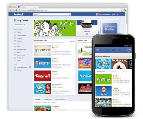 Facebook kündigt App Center an