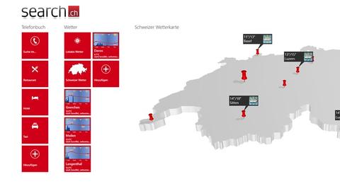 Search.ch lanciert Windows 8 App