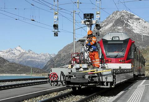 Google Street View zeigt Bahnstrecke von Thusis nach Tirano