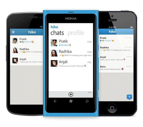 Inder bringen Whatsapp-Alternative Hike