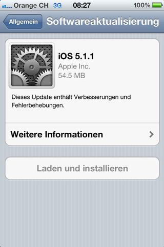Apple veröffentlicht iOS-Update