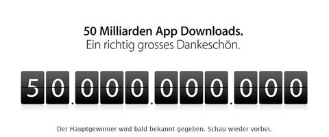 50 Milliarden Downloads in Apples App Store