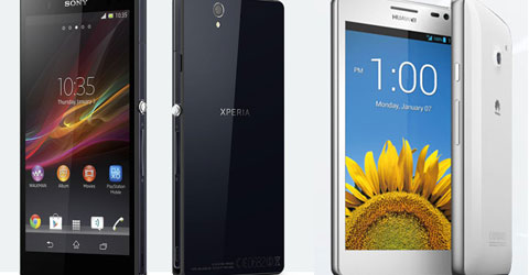 5-Zoll-Full-HD-Smartphones von Sony und Huawei