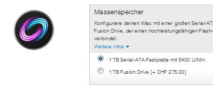 Fusion Drive jetzt auch für 21,5-Zoll-iMacs