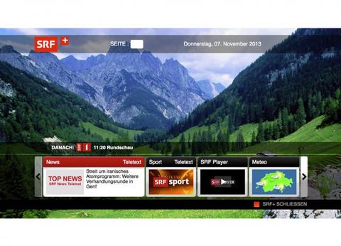 Smart-TV-Angebot des SRF wird im Dezember lanciert