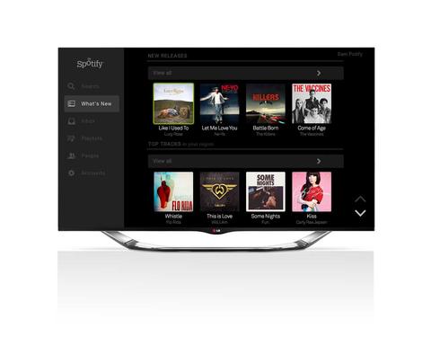 Spotify auf Smart TVs von LG