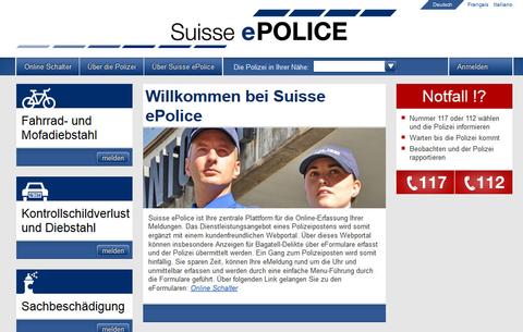 Sechs Kantone bekommen Online-Polizeiposten