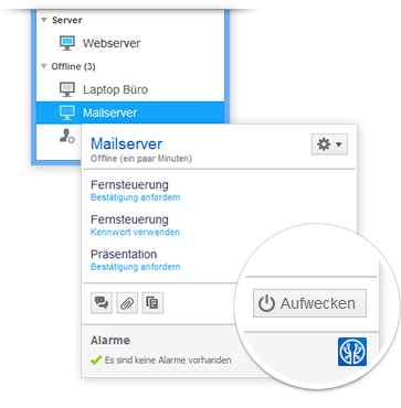 Teamviewer kommt mit Wake-on-LAN