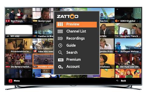 Zattoo kommt auf Samsung Smart-TVs