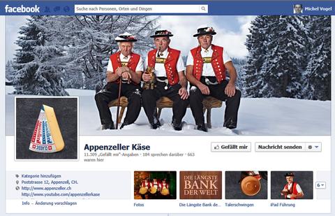 Appenzeller Käse hat beste Schweizer Facebook-Seite