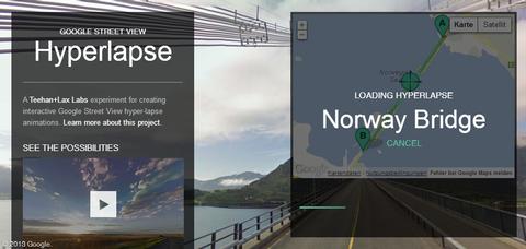 Eigene Street-View-Filme mit Hyperlapse