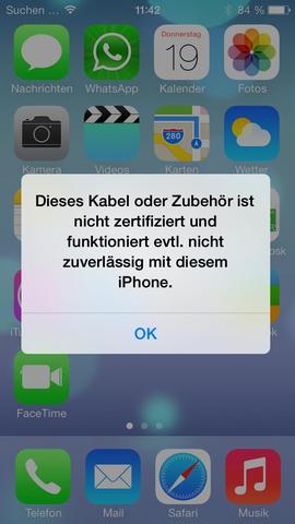 iOS 7 macht Zubehör von Drittherstellern unbrauchbar
