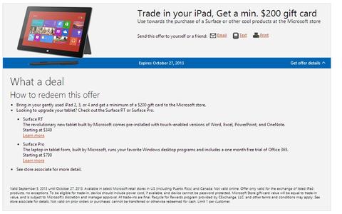 Microsoft lockt iPad-Nutzer mit 200-Dollar-Gutschein