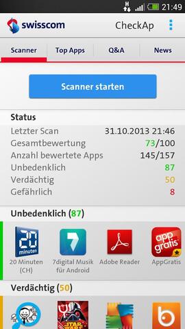 Swisscom prüft Sicherheit von Apps