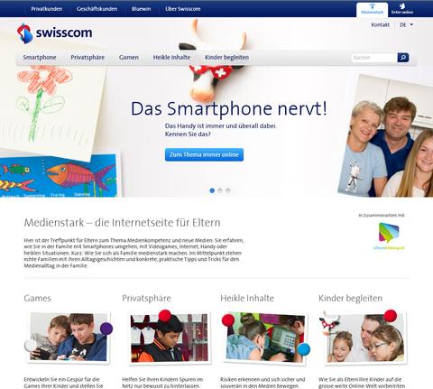 Swisscom lanciert neue Online-Plattform für Eltern